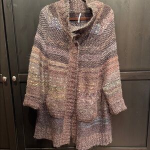 Free People Multicolor Knit Cardigan/coat